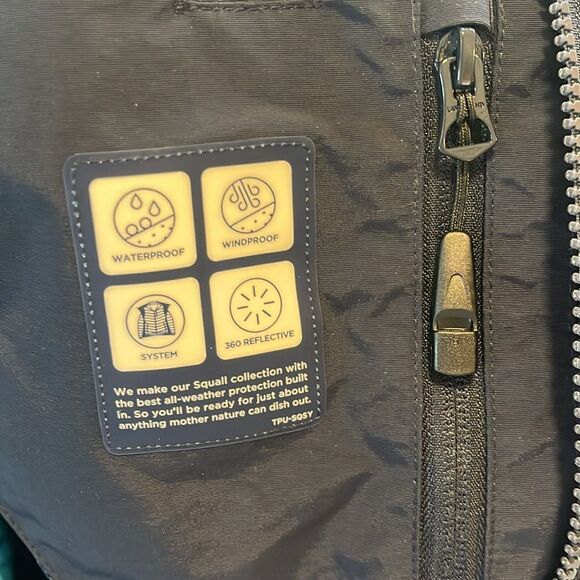 MEN’S SIZE LARGE LANDS’ END CONVERTIBLE WATER/WINDPROOF SQUALL COAT W/DOWN VEST - Picture 12 of 15